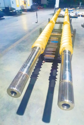 Plastic Extruder Machinery Parts Screw Shaft For Producing PC