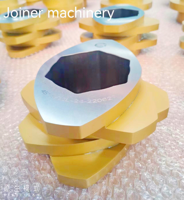 CTE Double Extruder 2 Flighted Thansfer 3 Flighted Screw Elements for Petrochemical Industry
