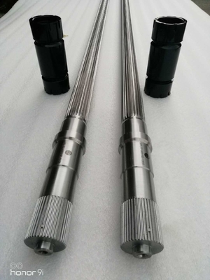 40CrNiMoA Materials Twin Screw Extruder Shafts With Cooling System