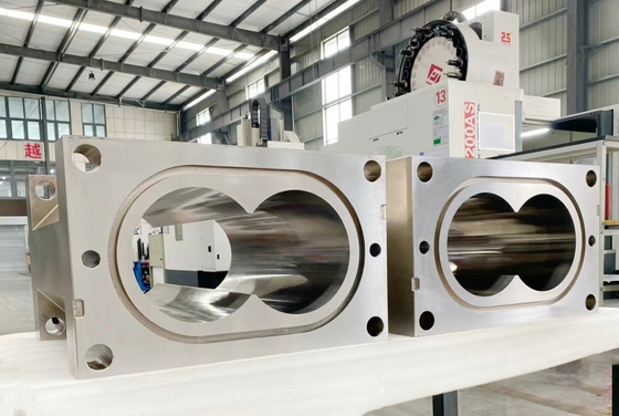 Wear Corrosion Resistance Twin Screw Extruders Splitting Barrels With Cooling System