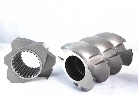 Twin Screw Extruder Machine Parts Screw Segments Spline Shafts Coupling For Food Industry