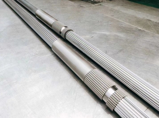 40CrNiMoA Materials Twin Screw Extruder Shafts With Cooling System