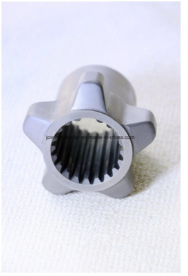 ZE77 Silver Covey Screw Element , Extruder Screw Material HRC58 - 62 Hardness