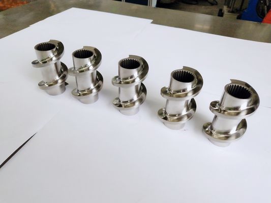 ZSE75 Co Rotating Twin Screw Extruder Spare Parts HRC58 - 62 Hardness