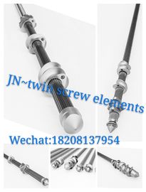 Involute Spline Screw Shafts Plastic Twin Screw Extruder Parts For Puffed Food Industry