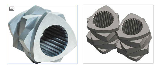 Model 70 Involute Spline Extruders Machine Parts Kneading Blocks Screw Components
