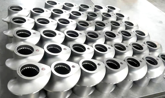 Twin Screw Extruder Parts for and Versatile Applications Diameter 15.6-400 mm Sand Blasting/ Polishing Vacuum quenching