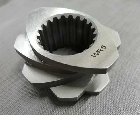 Wear Resistant HRC 58-62 Triangle Flighted Screw Element Plastic Extruder Segments