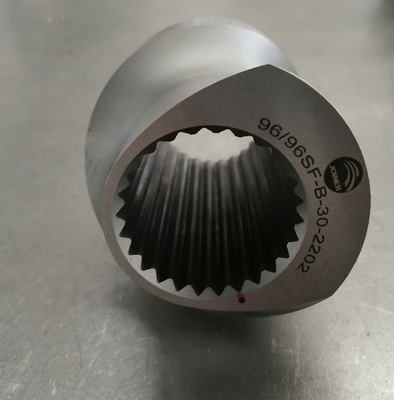 SUS440C Double Screw Extruder Machine Parts Screw Segments For Plastic Engineering