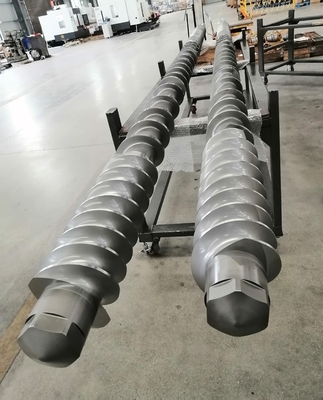 40CrNiMoA Materials Twin Screw Extruder Shafts With Cooling System
