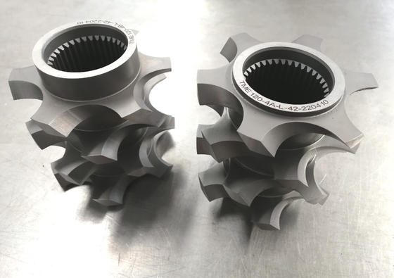 Model 223 41CrAlMo7 38CrMoAl Twin Screw Counter rotating Extruder for Petroleum and Performance