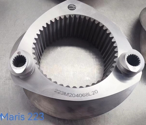SKD11 Sand Blast Double Screw Extruder Screw Elements For Puffed Food Industry