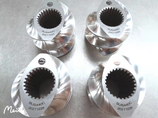 ZSE110 Extruder Screw Elements SUS440C Material For Fish Food / Snacks Extruder
