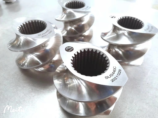 ZSE110 Extruder Screw Elements SUS440C Material For Fish Food / Snacks Extruder
