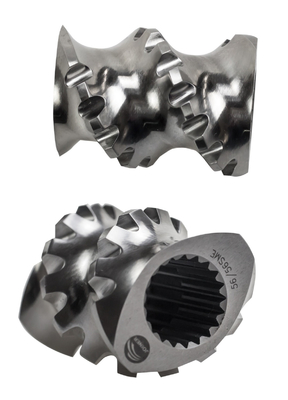 Wear resistance or Corrosion resistance Twin Extruder Screw Elements for Petrochemical Industry