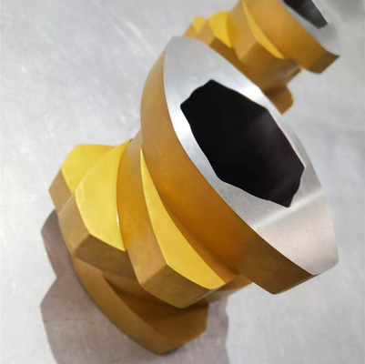 Powder Coating Extruders Spare Parts Sand Blast / Polishing Surface for Puffed Food Industry