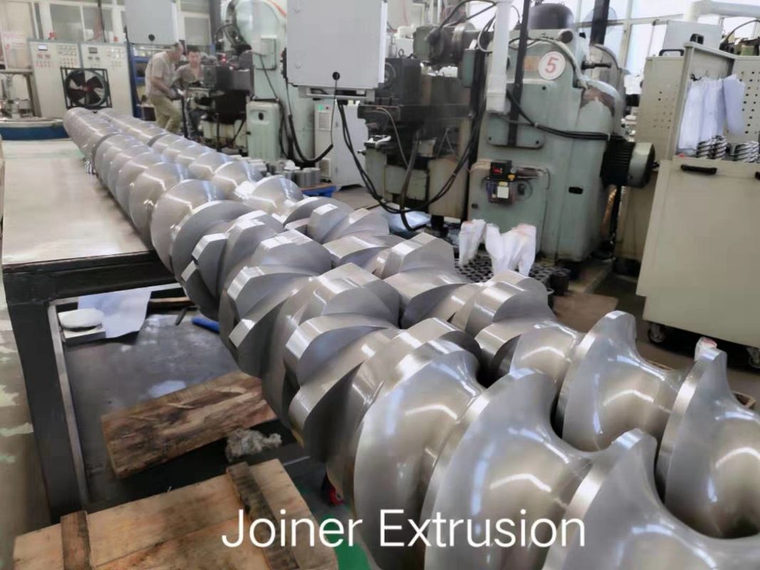 Involute Spline Screw Shafts Plastic Twin Screw Extruder Parts For Puffed Food Industry