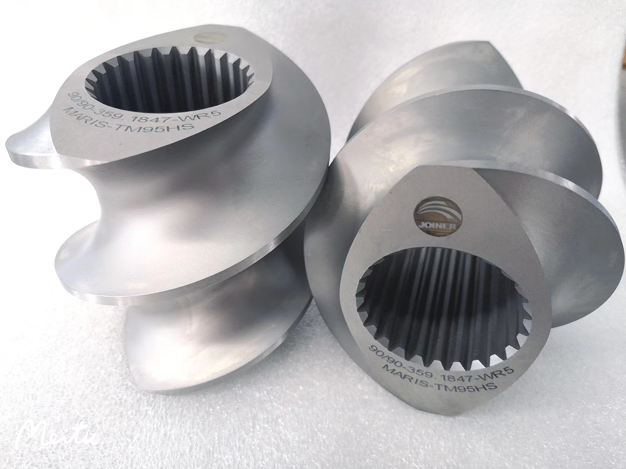 CNC Machining Extruder Parts for Twin Screw and Design