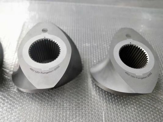 Tungsten Petrochemical 350 Extruder Screw Elements With High Abrasion