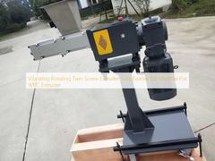 Vibrating Rotating Twin Screw Extruder Side Feeder D2 Material For WPC Extruder