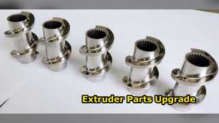 ZSE75 Twin Screw Extruder Parts PP PE POM PVC